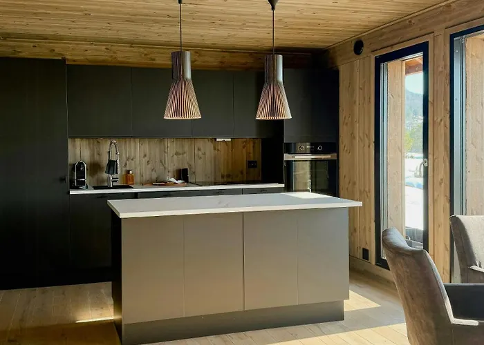 בית נופש Modern With Panoramic Views In *